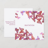 Vlinders, sluit u bij ons aan Uitnodiging (Voorkant / Achterkant)