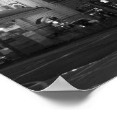 Vlinders Station, Melbourne - Zwart-wit Poster (Hoek)