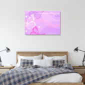 VLINDERS & STERREN Bat Mitzvah Inloggen Board Canvas Afdruk (Insitu (Slaapkamer))