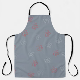 Vlinders Sterren Salie Stof Blauw Schort