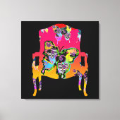 Vlinders Stoel Canvas Print (Voorkant)