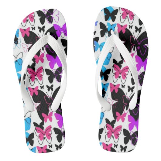 Vlinders teenslippers (Voetbed)