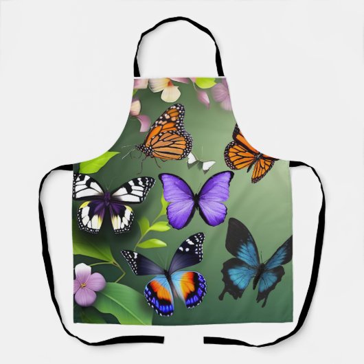 Vlinders tijdens de vlucht schort (Voorkant)