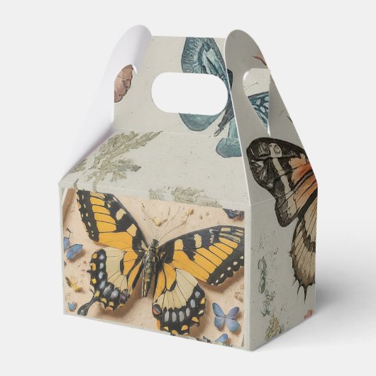 Vlinders transformatie gunst Box Bedankdoosjes (Achterkant)