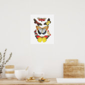 Vlinders, Transparante achtergrond, Poster (Keuken)