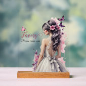 Vlinders Trouwjurk Bruidsfeest Cadeautjes Acryl Bord (Neutraal)