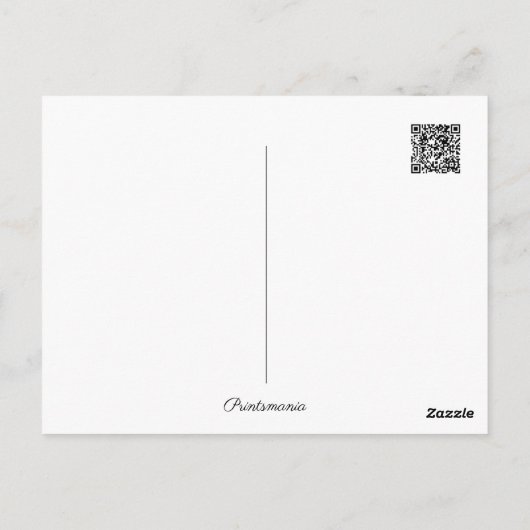 vlinders tuin briefkaart (Achterkant)