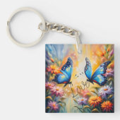 vlinders uit liefde sleutelhanger (voorkant)