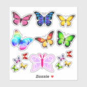 Vlinders uitgesneden Sticker vellen (Vel)