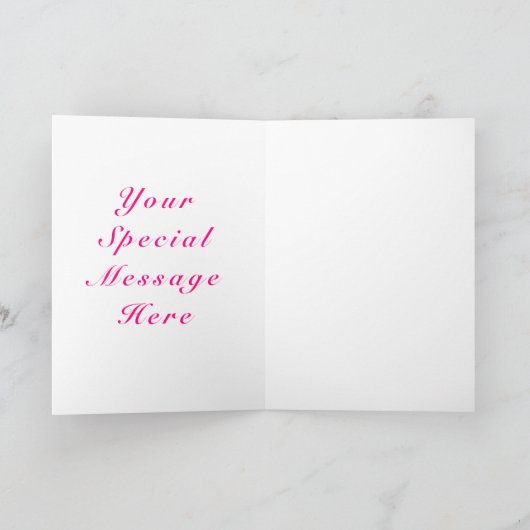 Vlinders Valentijnsdag Kaart met aangepaste tekst (Binnen)