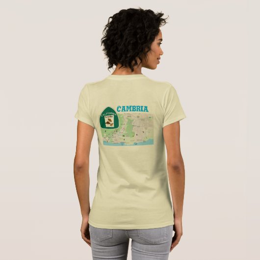 Vlinders van de Californische kust T-shirt (Achterkant volledig)