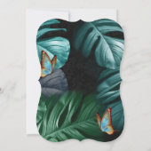 Vlinders van het Paradijs/Tropische Turquoise Spet Kaart (Achterkant)