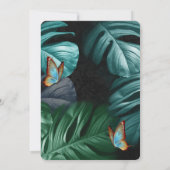 Vlinders van het Paradijs/Tropische Turquoise Spet Kaart (Achterkant)