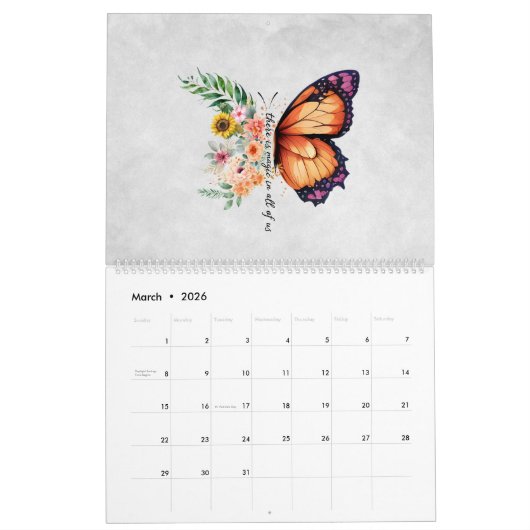 Vlinders van Sterkte Kalender (Mar 2026)