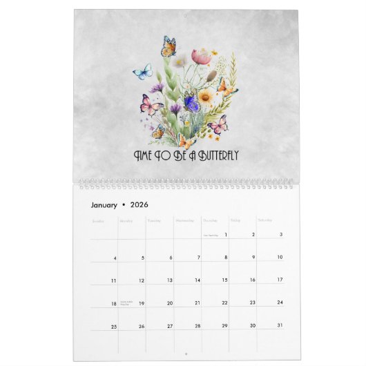 Vlinders van Sterkte Kalender (Jan 2026)