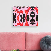 Vlinders van vreugde canvas afdruk (Insitu (Woonkamer))