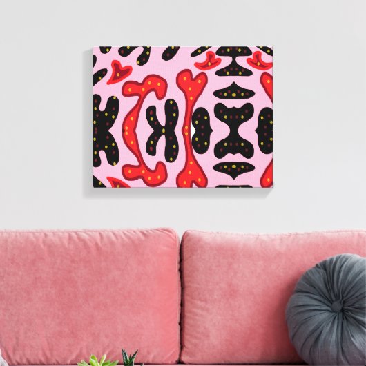 Vlinders van vreugde canvas afdruk (Insitu (Woonkamer))