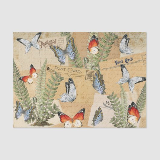 Vlinders & varens tissuepapier (Voorkant)