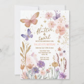 Vlinders verjaardag, magische verjaardag vlinder kaart (Voorkant)