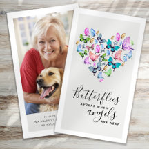 Vlinders verschijnen als engelen in de buurt zijn