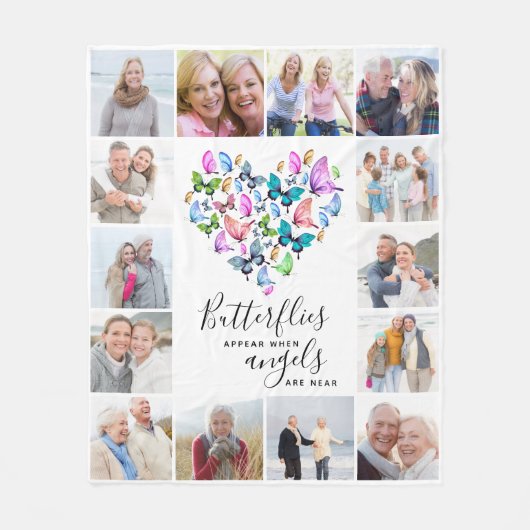 Vlinders verschijnen wanneer engelen in de buurt v fleece deken (Voorkant)