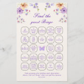 vlinders vind het gast bingogame (Voorkant)