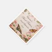 Vlinders & Vintage Amandelbloesem Servetten (Hoek)