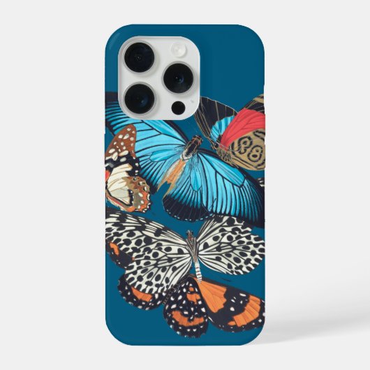 Vlinders Vintage iPhone Hoesje (Achterkant)