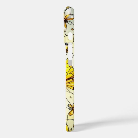 Vlinders Vlekglas Patroon Case-Mate iPhone Case (Achterkant / Links)