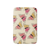Vlinders vliegen: naadloos ivoren patroon badmat (Voorkant Verticaal)
