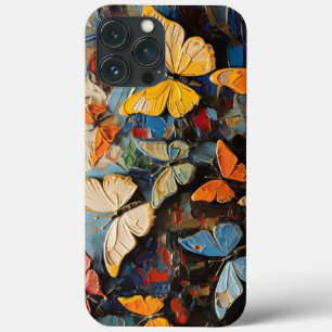 Vlinders vliegt tussen levendige Natuur schilderij Case-Mate iPhone Case