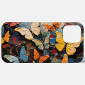 Vlinders vliegt tussen levendige Natuur schilderij Case-Mate iPhone Case (Achterkant (horizontaal))
