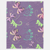 Vlinders Vliesdeken Fleece Deken (Voorkant)