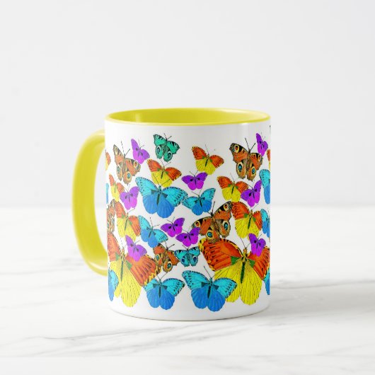 Vlinders, vlinders! mok (Voorkant links)