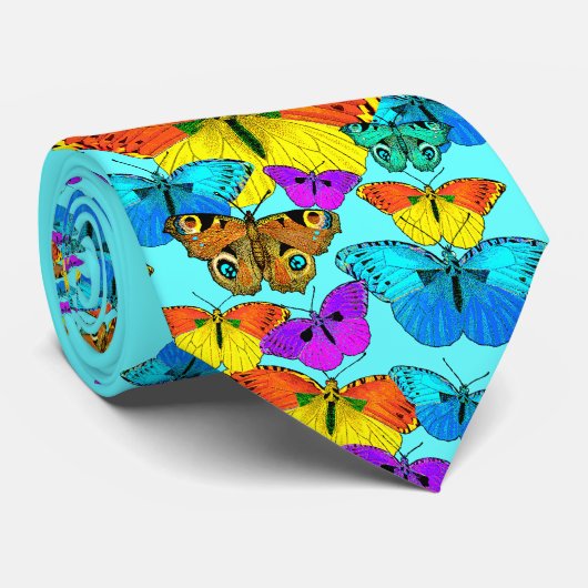 Vlinders, vlinders! stropdas (Opgerold)