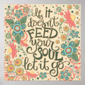 Vlinders voeden je ziel  inspiratie poster (Voorkant)