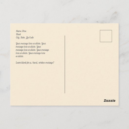  Vlinders & Vogels op Franse advertentie, Bericht Briefkaart (Achterkant)