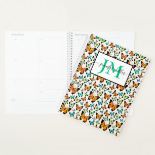 Vlinders voor de zomer gepersonaliseerd planner