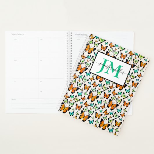 Vlinders voor de zomer gepersonaliseerd planner (Display)