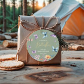 Vlinders voor het leven Bruidsmeisjesfeest Tafel Bedankjes Labels