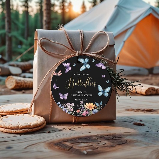 Vlinders voor het leven Bruidstaart tafel Bedankjes Labels
