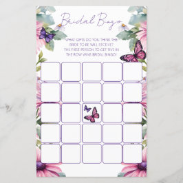 Vlinders vrijgezellenfeest bingo spel