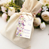 Vlinders vrijgezellenfeest lavendel dank u gunst cadeaulabel