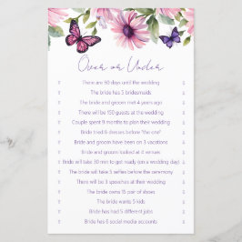 Vlinders vrijgezellenfeest over of onder het spel