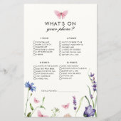 Vlinders wat op je telefoon Vrijgezellenfeest spel (Voorkant)