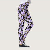 Vlinders Waterverf paarse Leggings (Rechts)
