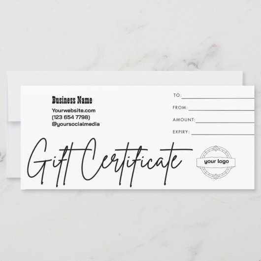 Vlinders Wens Paardebloem Cadeaubon (Achterkant)