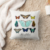 Vlinders Wild en Vrij Boho Worp Kussen (Deken)