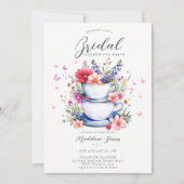 Vlinders Wildbloemen Tuin Thee Vrijgezellenfeest Kaart (Voorkant)