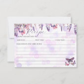 Vlinders Wildbloemen Vrijgezellenfeest Recept Kaar Kaart (Voorkant)